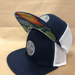 Load image into Gallery viewer, SS Hat Embroidered Logo Flat Brim Hat with Shop Mural
