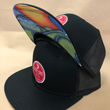 Load image into Gallery viewer, SS Hat Embroidered Logo Flat Brim Hat with Shop Mural