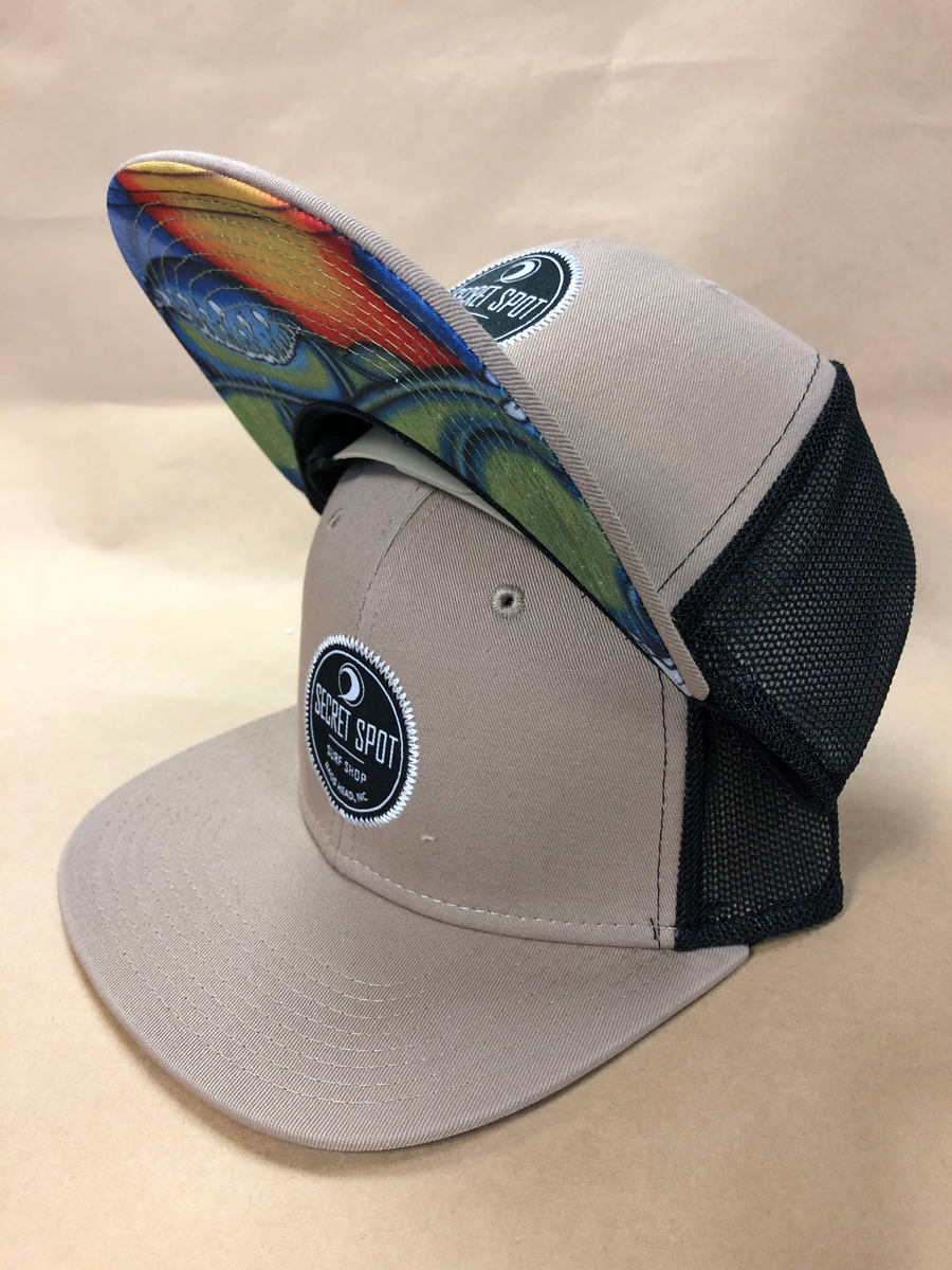 SS Hat Embroidered Logo Flat Brim Hat with Shop Mural