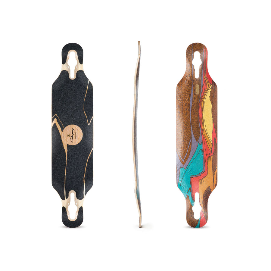 Loaded Boards Icarus Bamboo Longboard Skateboard Complete w/ 80mm 80a Kegels (Flex 1)