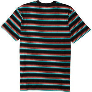 Die Cut Stripe Short Sleeve Crew T-Shirt