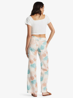 Women's Oceanside Pant Printed Elastic Waist Non-Denim Pants