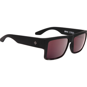 Cyrus Matte Black Smoke Tort Fade - HD Plus Rose with Silver Spectra Mirror