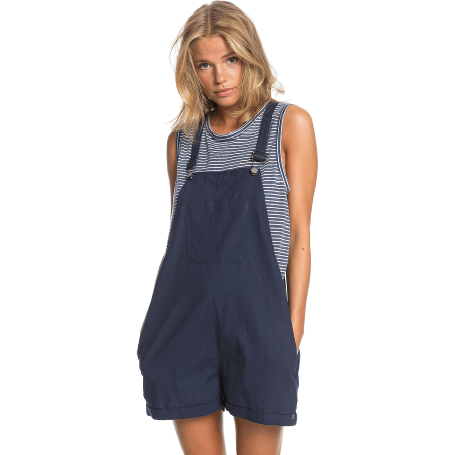 Somebody New Linen Pinafore Playsuit