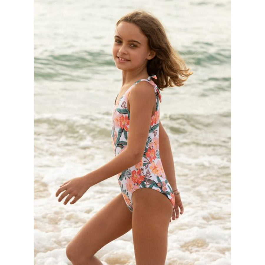 Girl's 8-16 Love Is Big One Piece Swimsuit
