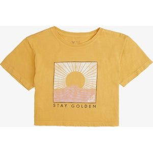 Girl's 8-16 Stay Golden Cropped T-Shirt